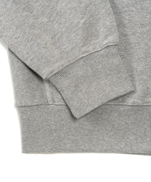 VTG washed round рубашка (MELANGE GREY)