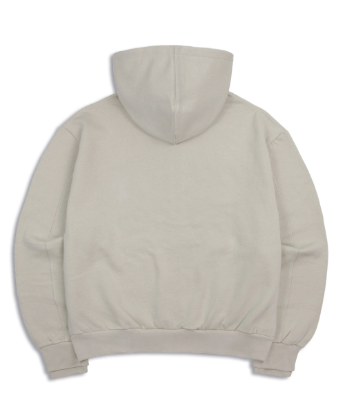 cropped hoodzip-up [BEIGE]