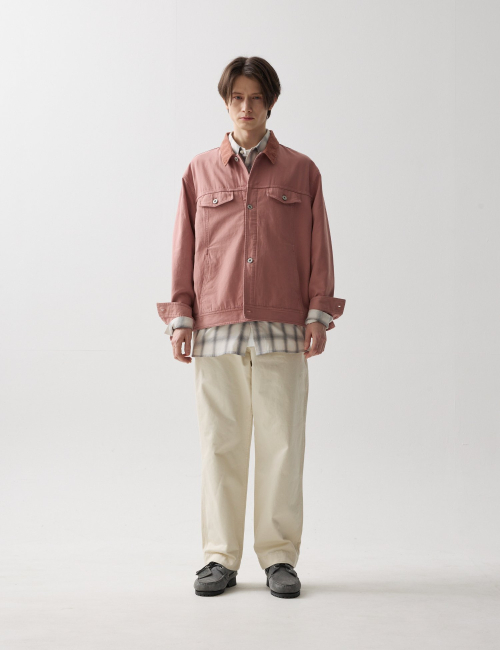 BASIS TRUCKER JACKET PINK
