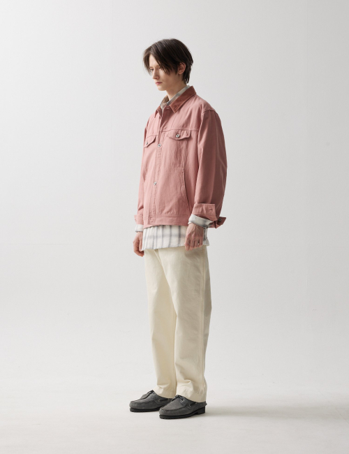 BASIS TRUCKER JACKET PINK
