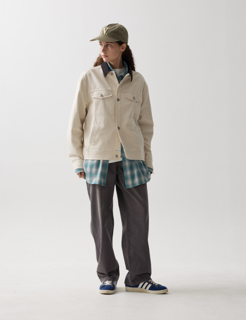 BASIS TRUCKER JACKET ECRU