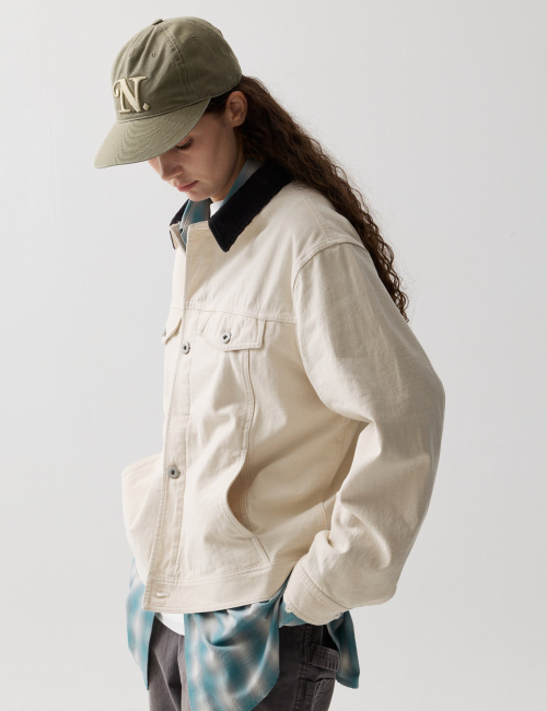 BASIS TRUCKER JACKET ECRU