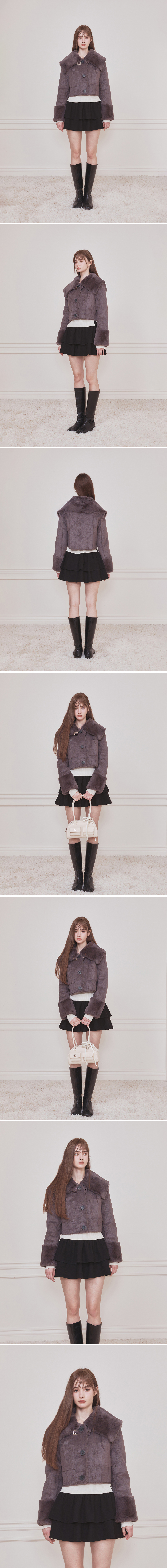 MUSINSA | NOT YOUR ROSE Reversible Sailor Mustang (Charcoal)