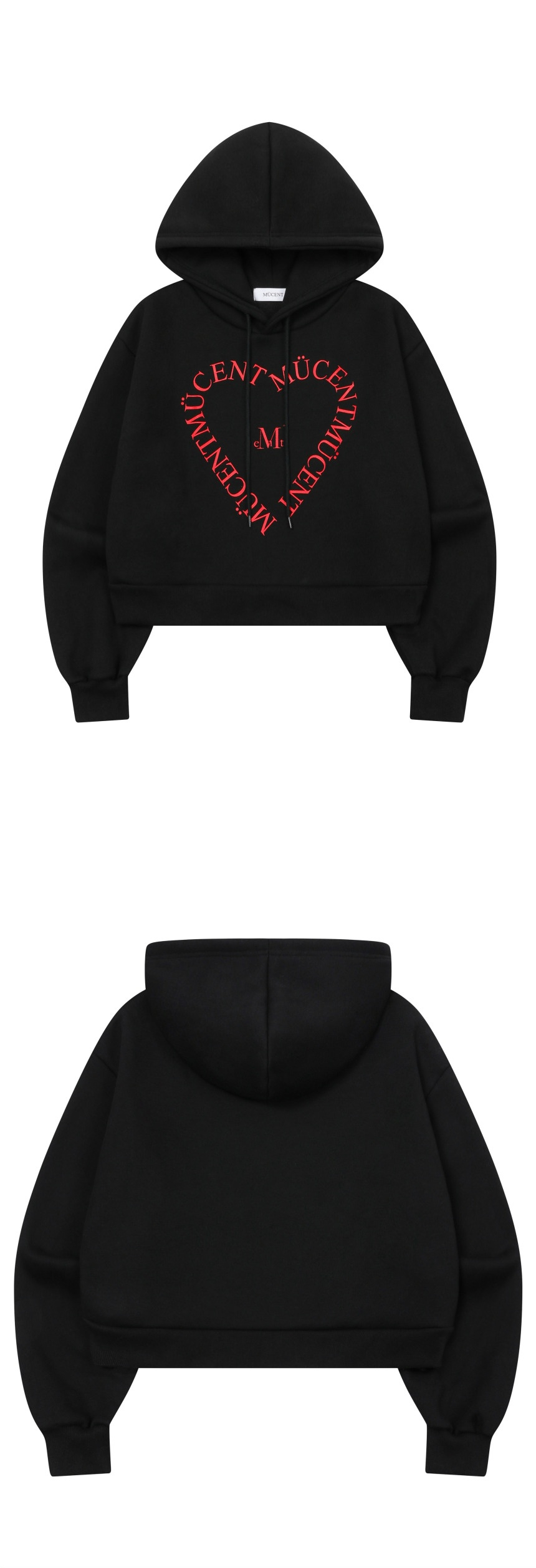 ☆韓国☆［MUCENT］HEART LETTERING HOOD T 2color S,L MUSINSA | MUCENT Heart Lettering Hoodie Unisex (3 Colors)
