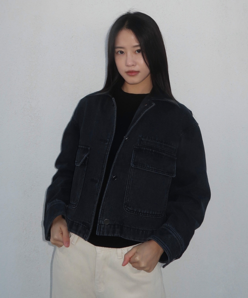 [W]leather denim куртка