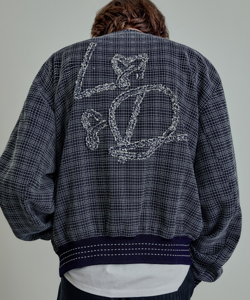 tweed куртка navy