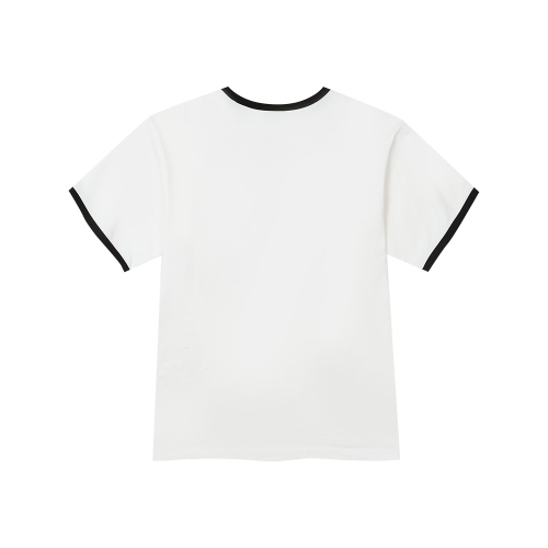 Good things coming arch logo ringer half T-shirts white