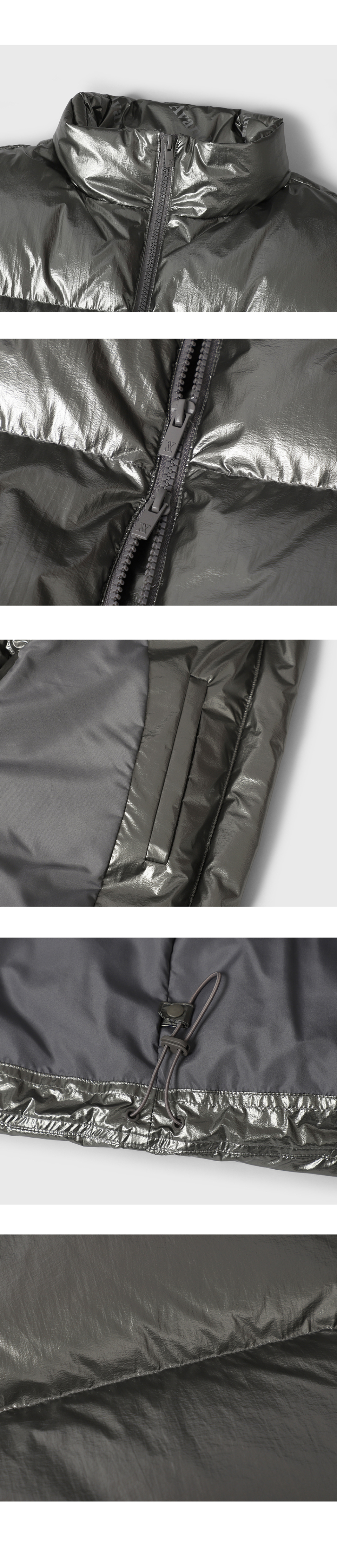 MUSINSA | AVANDRESS Siberia Duck Stella Crop Vest BLACK