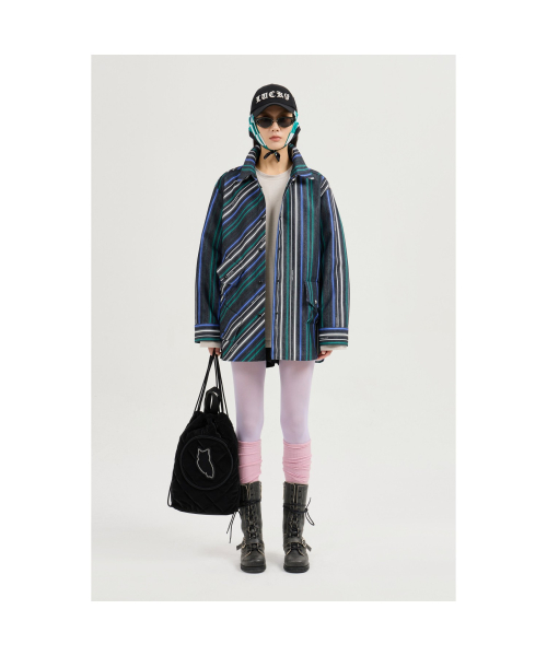 Striped Printed Shirt-type Jumper (multi color) LFUAS25120XXX