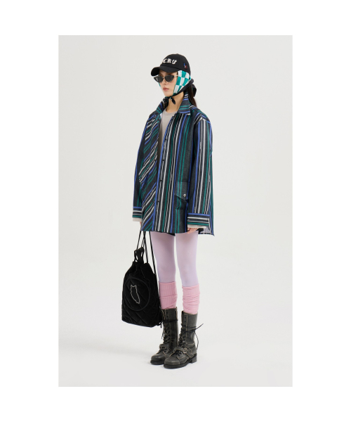 Striped Printed Shirt-type Jumper (multi color) LFUAS25120XXX