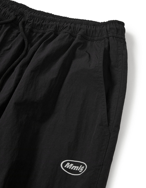 [Mmlg] NYLON WIDE PANTS (BLACK)
