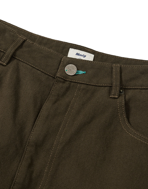[Mmlg] MM COTTON REGULAR PANTS (BROWN)