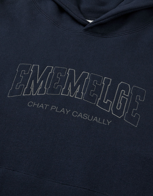 [Mmlg] MM AFTERIMAGE HOODIE (AUTHENTIC NAVY)