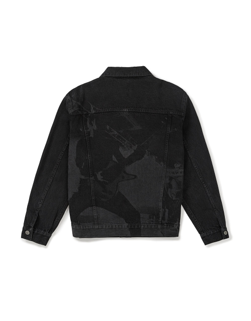 [Mmlg] MY HERO DENIM JACKET (BLACK)
