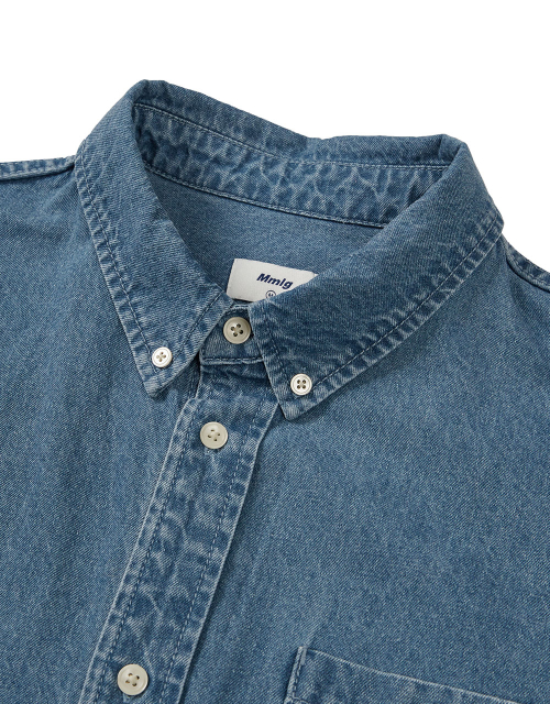 [Mmlg] LABLE M DENIM SHIRTS (BLUE)