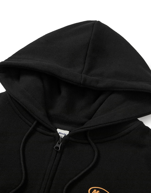 [Mmlg] SIMBOLPLAY HOOD ZIPUP (EVERY BLACK)