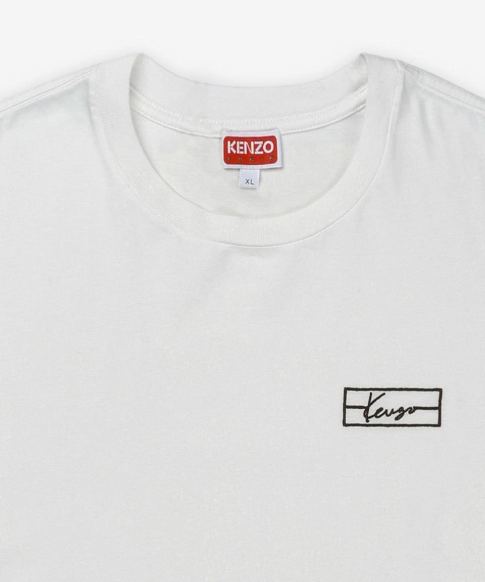 MUSINSA | KENZO Kenzo Weave Slim Short Sleeve T-Shirt - Off