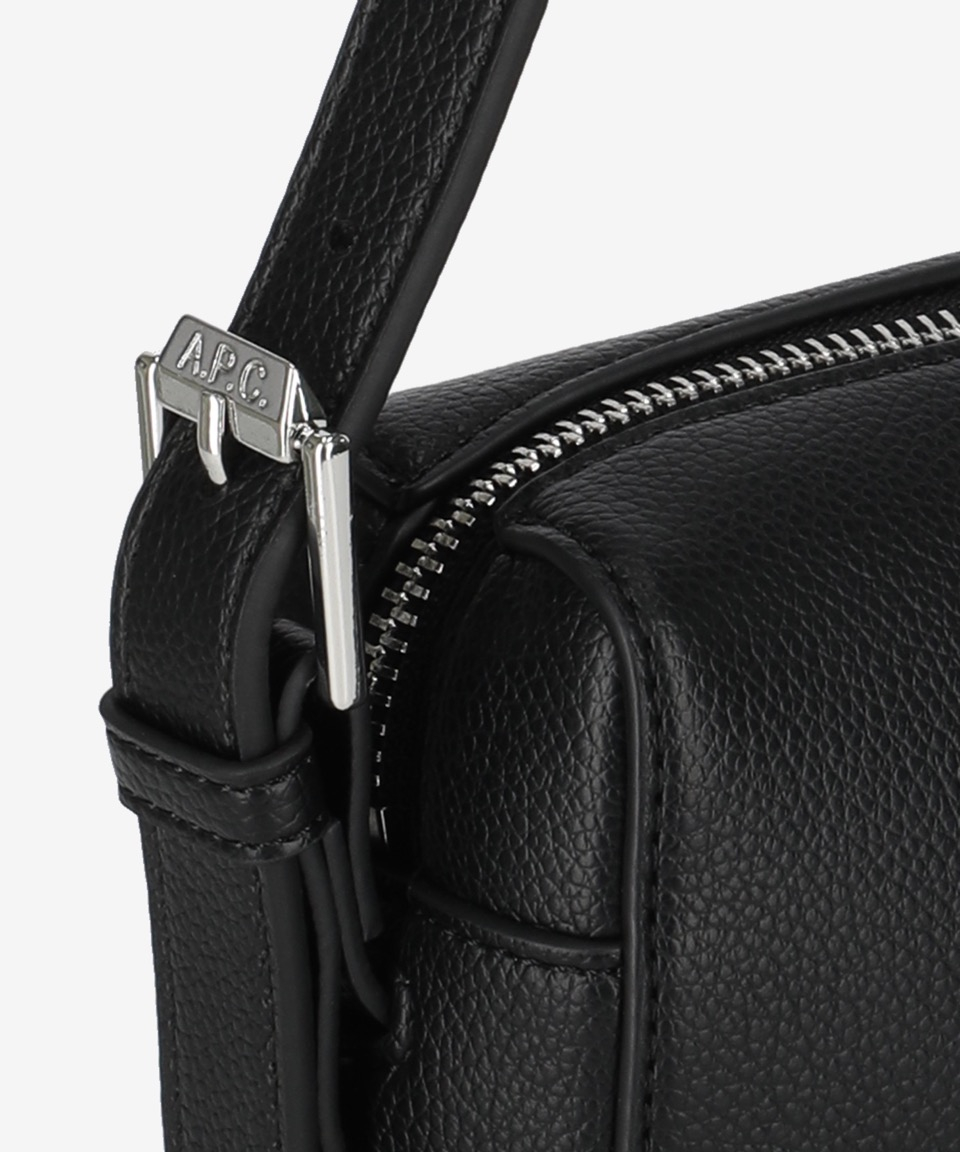 ☆A.P.C.☆ Nino Camera Crossbody Black PUABOH61821LZZ PUABOH Nino camera bag | Smooth faux leather, rubber and faux suede