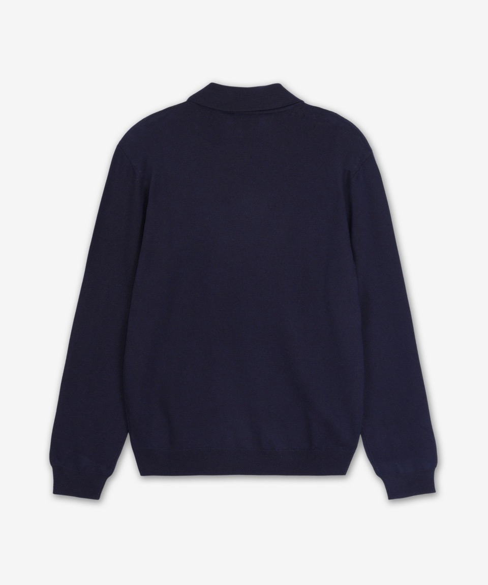 MUSINSA | A.P.C. Jacob Logo Polo Shirt - Dark Navy