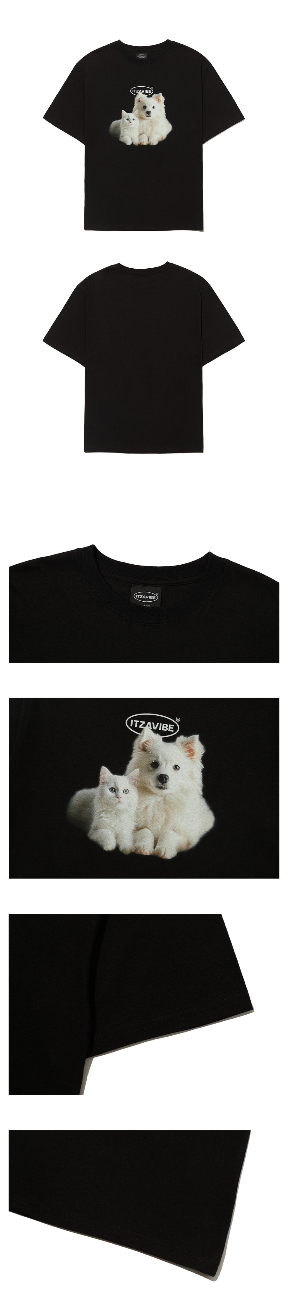 Tシャツ・カットソー ITZAVIBE CAT&DOG FRIENDS T SHIRT MUSINSA | ITZAVIBE CAT&DOG FRIENDS T SHIRT
