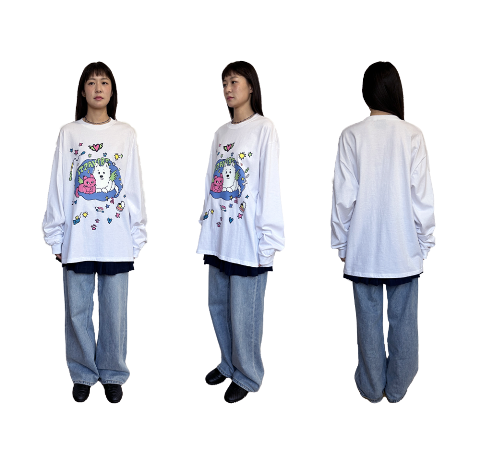 Tシャツ・カットソー ITZAVIBE CAT&DOG IN SWEET HOME LONG SLEEVE 5BNY449 MUSINSA | ITZAVIBE CAT&DOG IN SWEET HOME LONG SLEEVE