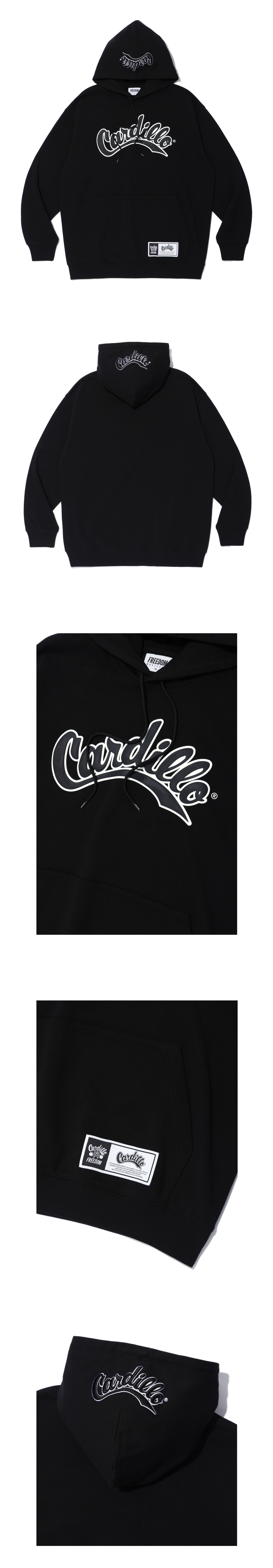 ☆FREEDOM☆ Cadillo Overfit Hood Black CD24MMHD0040BK MUSINSA | FREEDOM Cadillo Overfit Hoodie (Black)