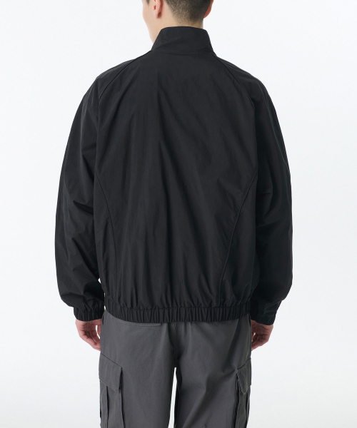 OVERSIZE TRACK WINDBREAKER JACKET [BLACK]