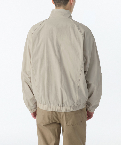 OVERSIZE TRACK WINDBREAKER JACKET [LIGHT BEIGE]