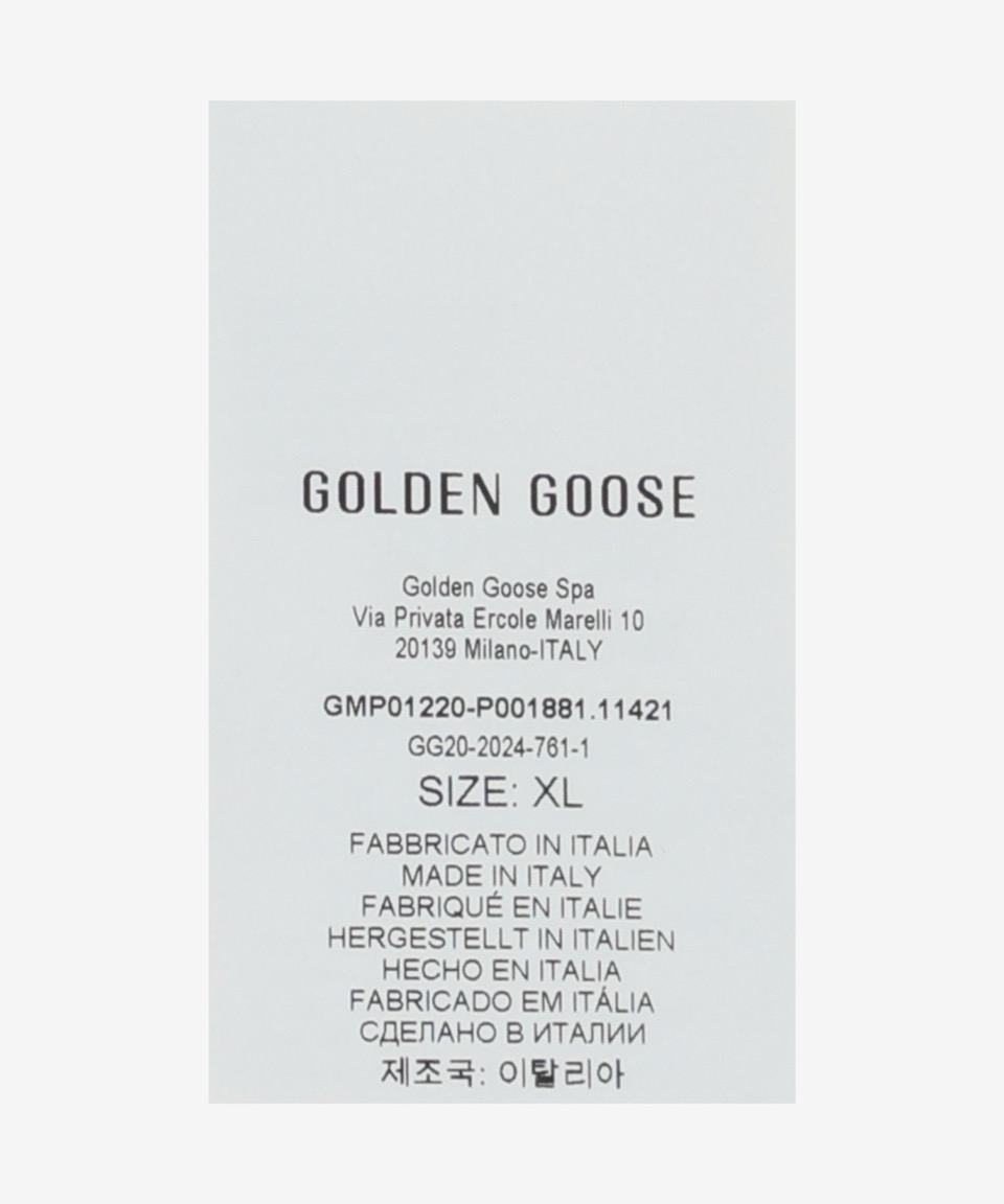 MUSINSA | GOLDEN GOOSE JORNI M Cotton Care Label Print Short