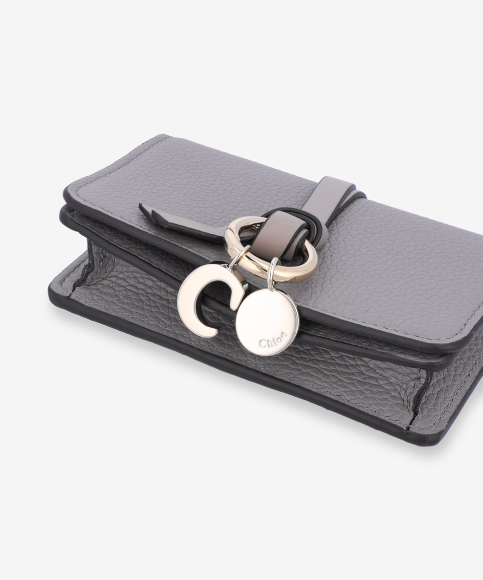 [Chloe] Alphabet Flap Card Holder - Cashmere ☆送料込☆ MUSINSA | CHLOE Alphabet Flap Card Holder - Cashmere Grey