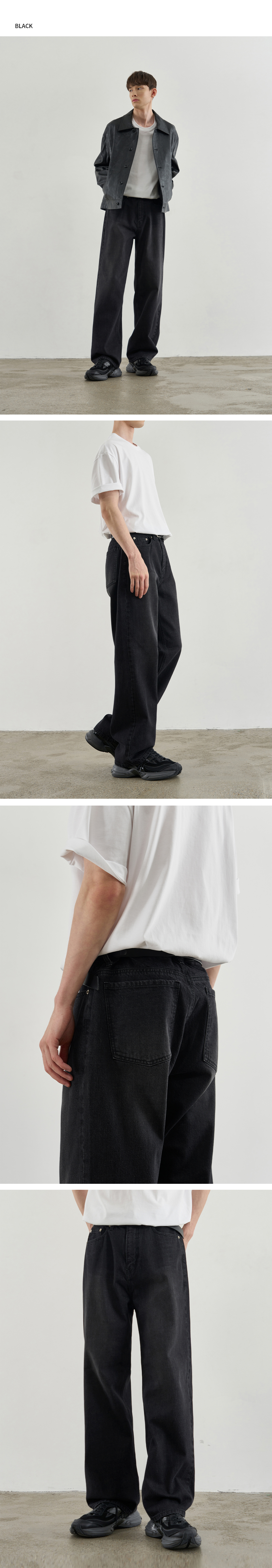 MUSINSA | DRAW FIT Usual Semi-Wide Denim Pants [BLACK]