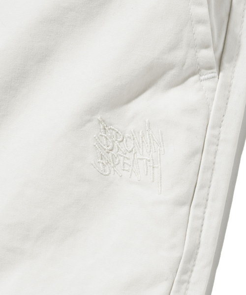 TAG WASHED CARGO PANTS - CREAM