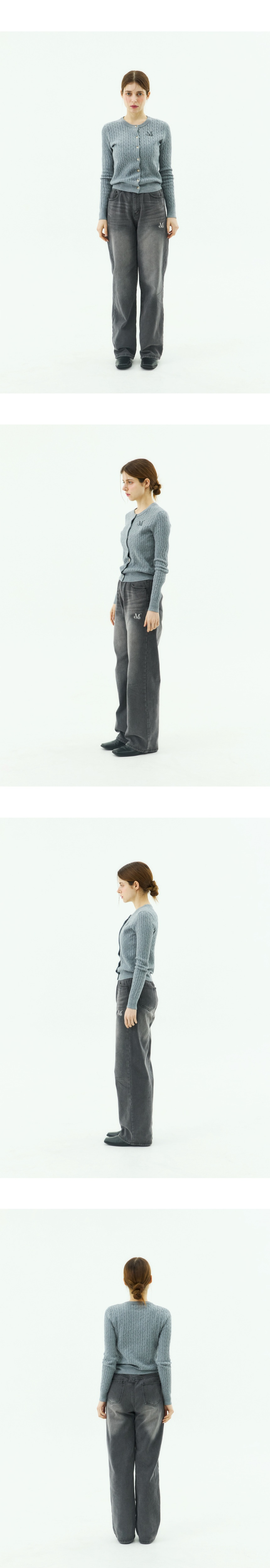 【MUCENT】MALLORCA WIDE DENIM PANTS★男女共用★追跡付 MUCENT MALLORCA WIDE DENIM PANTS