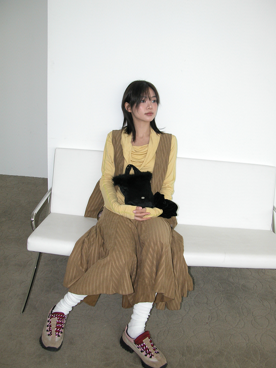 Sofia Vest ,Beige 상세 이미지 4