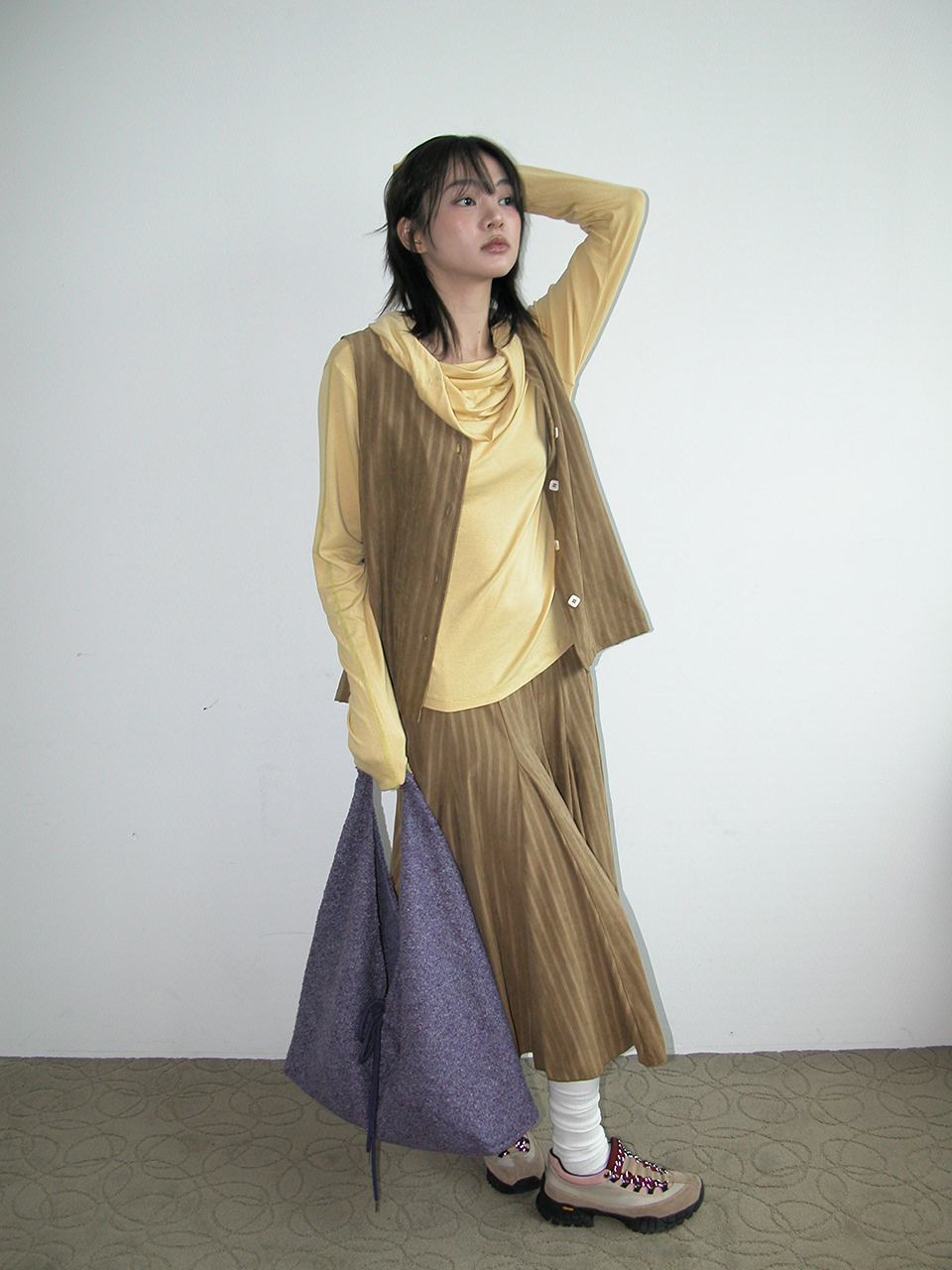 Sofia Vest ,Beige 상세 이미지 3