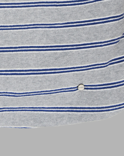 STRIPE PUFFER VEST (BLUE)