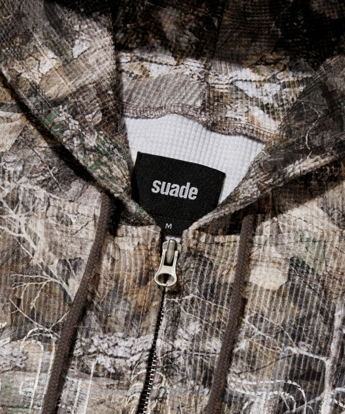 THERMAL CAMO HOOD ZIP UP [TREE CAMO]