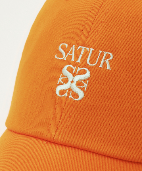 SATUR】 Classic Logo Ball Cap Orange キャップ 正規品