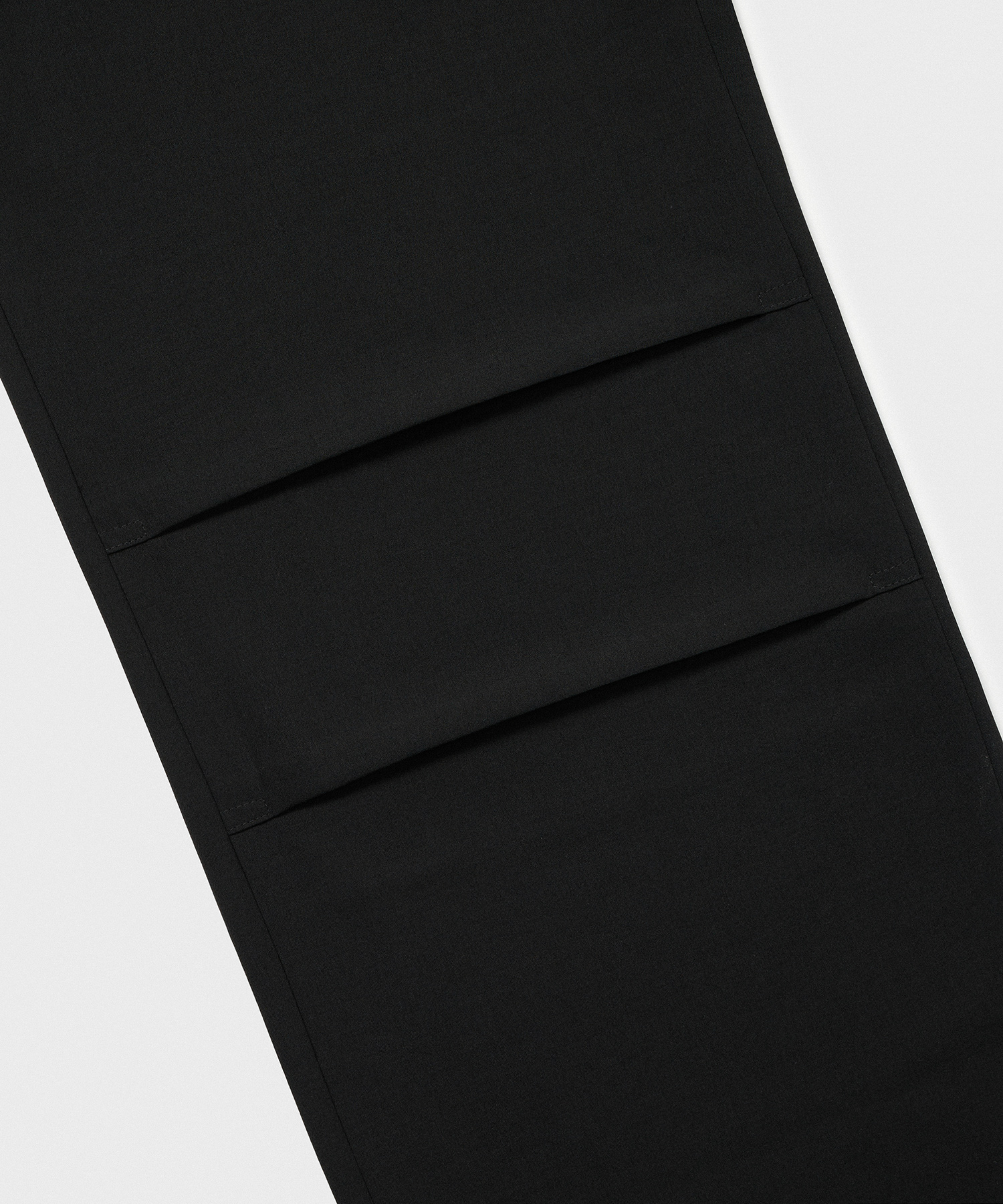 WOMENS LINEN LIKE PARACHUTE PANTS [BLACK]