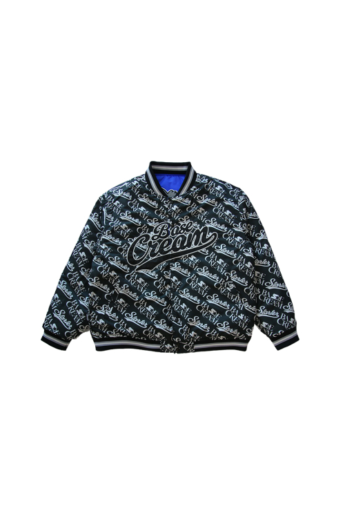STARTER x BASECREAM KUKA REVERSIBLE SATIN VARSITY JACKET