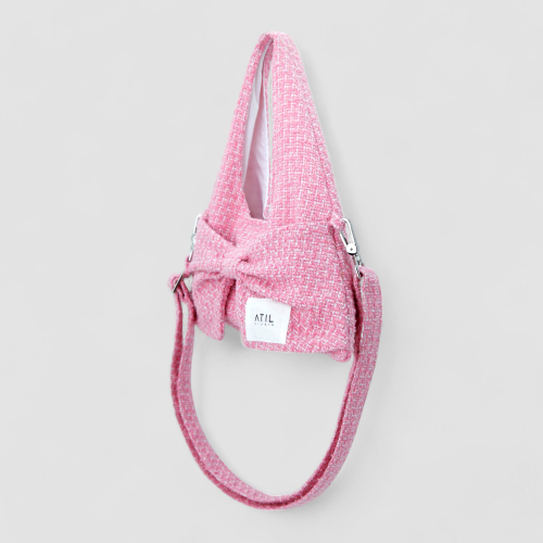 Tweed Mini Tote and Shoulder Bag_ [PINK]