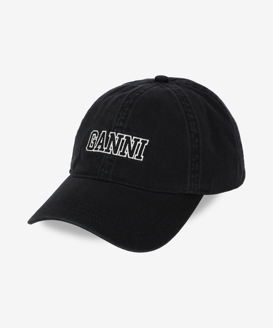 [GANNI]★ロゴ刺繍 ボールキャップ A6900 099 Ganni Baseball Cap With Logo Embroidery Hat- New! | eBay