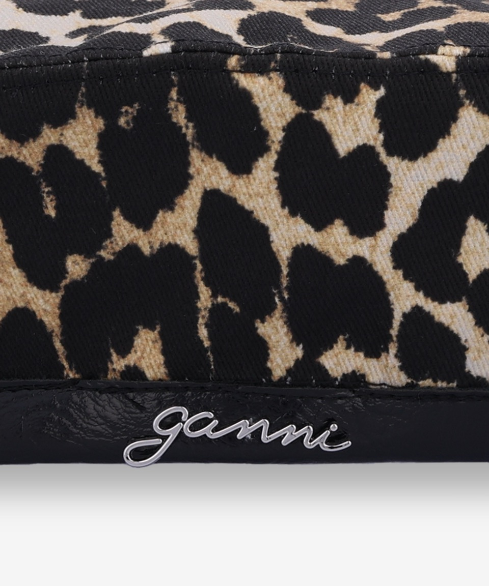 ☆Ganni☆ Woven Cotton Beret Leopard A6420943 Leopard Leopard Printed Beret | GANNI SK