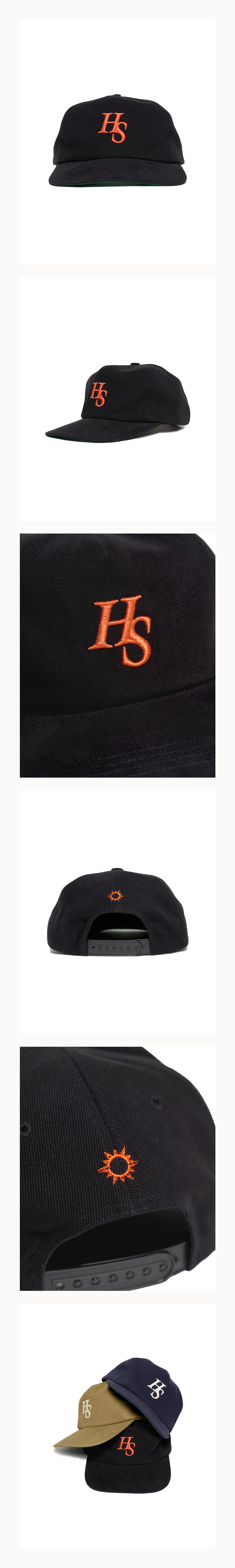 ★Hello Sunrise ★ Heritage Logo Relaxed Fit 5P Cap 헬로 선라이즈(HELLO SUNRISE) Heritage Logo Relaxed Fit 5P