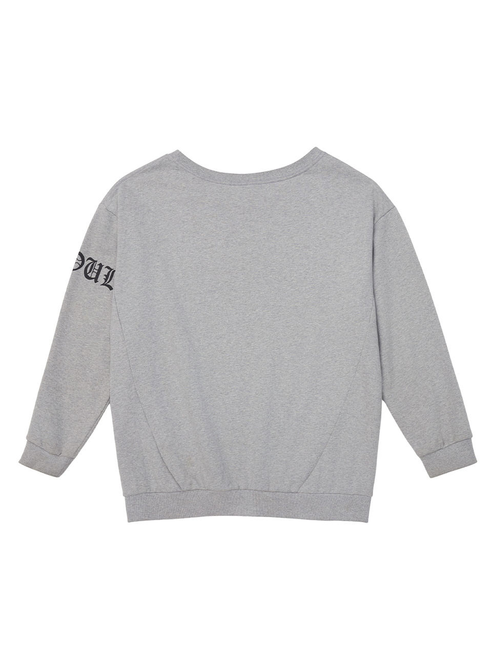 와이이이엘(YEEL) GRAPHICS OFF-SHOULDER SWEATSHIRT GREY