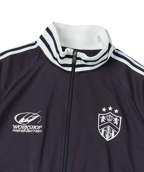 JERSEY TRACK SHORT SLEEVE JACKET NAVY