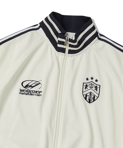 JERSEY TRACK SHORT SLEEVE JACKET IVORY