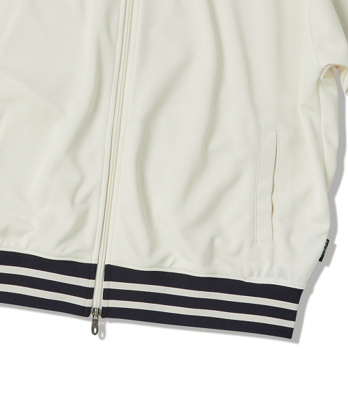 JERSEY TRACK SHORT SLEEVE JACKET IVORY