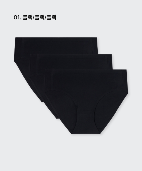 [COOLTANDARD] WOMENS SEAMLESS PANTIES 3PACK