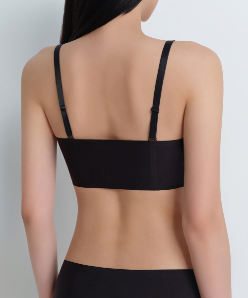 WOMENS SEAMLESS BRA [BLACK]